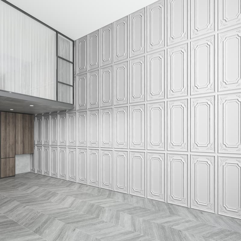 Art3d 12-Pack 24"x48" PVC 3D Wall Panel & Drop Ceiling Tiles, Cover 96 Sq.Ft.