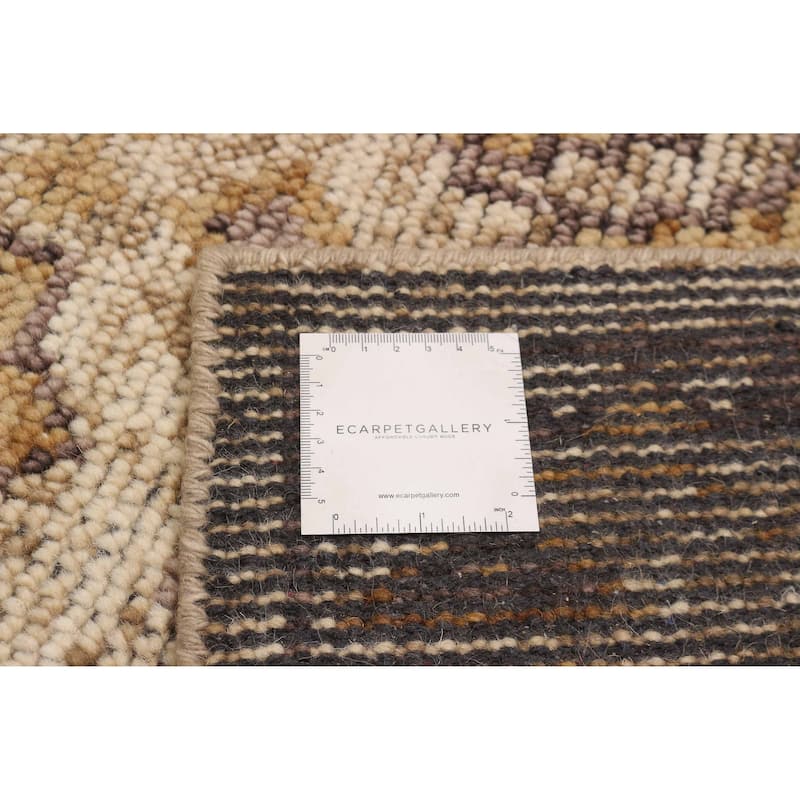 ECARPETGALLERY Hand-knotted Jules Serapi Ivory Wool Rug - 5'0 x 8'2