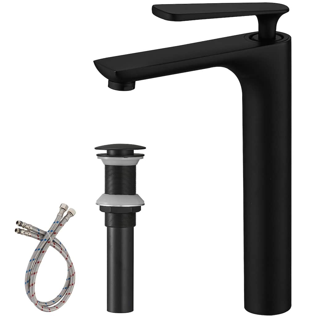 WIZ High Arc Bathroom Vessel Sink Faucet With Swivel Spout