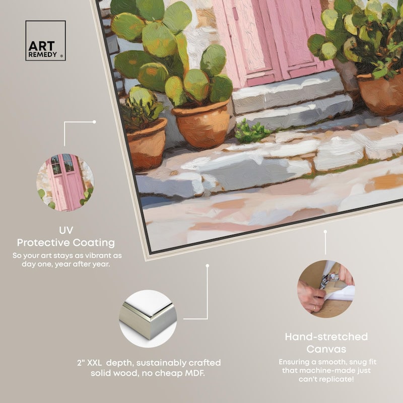 Pink Door I Canvas by Art Remedy