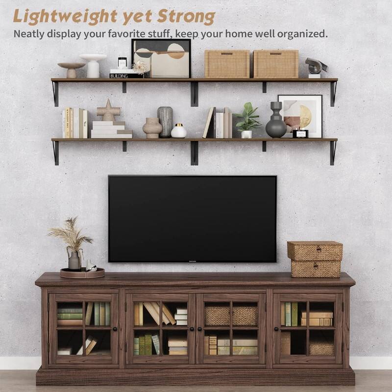 Floating Book Shelves for Wall - 36"D x 8"W x 6.3"H