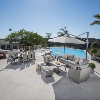 Cannes 20 Piece Sunbrella Outdoor Patio Estate Set