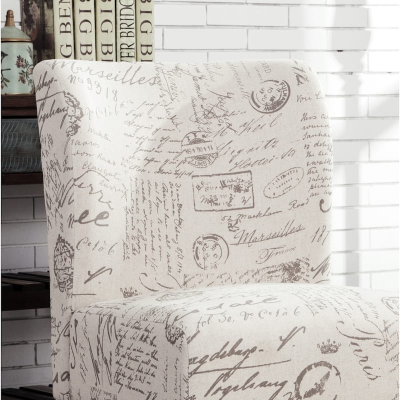White 29.13" Upholstered Accent Chair