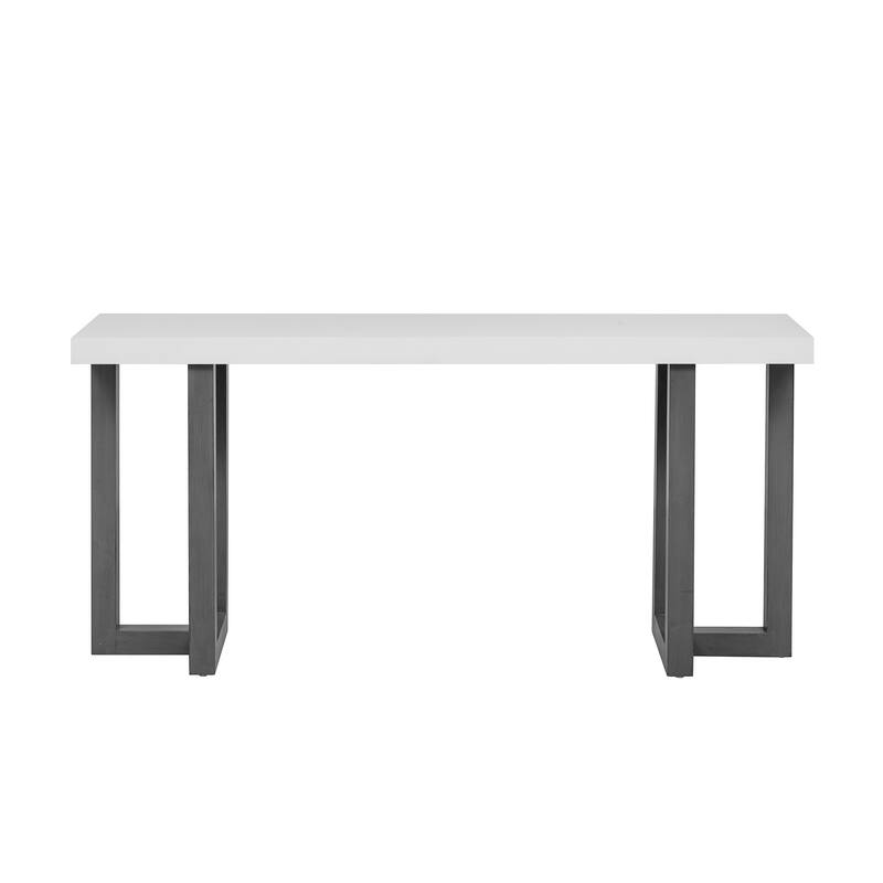 Modern Geometric Console Table with Solid Pine Leg by Harper&Bright Designs