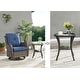 preview thumbnail 3 of 82, Gymojoy 3-Piece Rattan Wicker Rocking Swivel Chair Set with Table