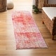 preview thumbnail 69 of 90, SAFAVIEH Adirondack Lida Modern Abstract Distressed Rug 2'1" x 8' Runner - Red/Gold - Runner