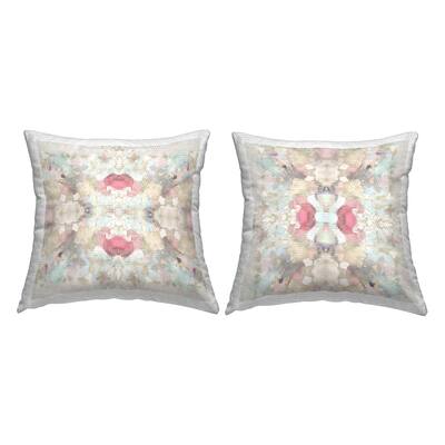 Stupell Pastel Soft Geometric Shapes Printed Outdoor Throw Pillow Design by Ellie Roberts (Set of 2)