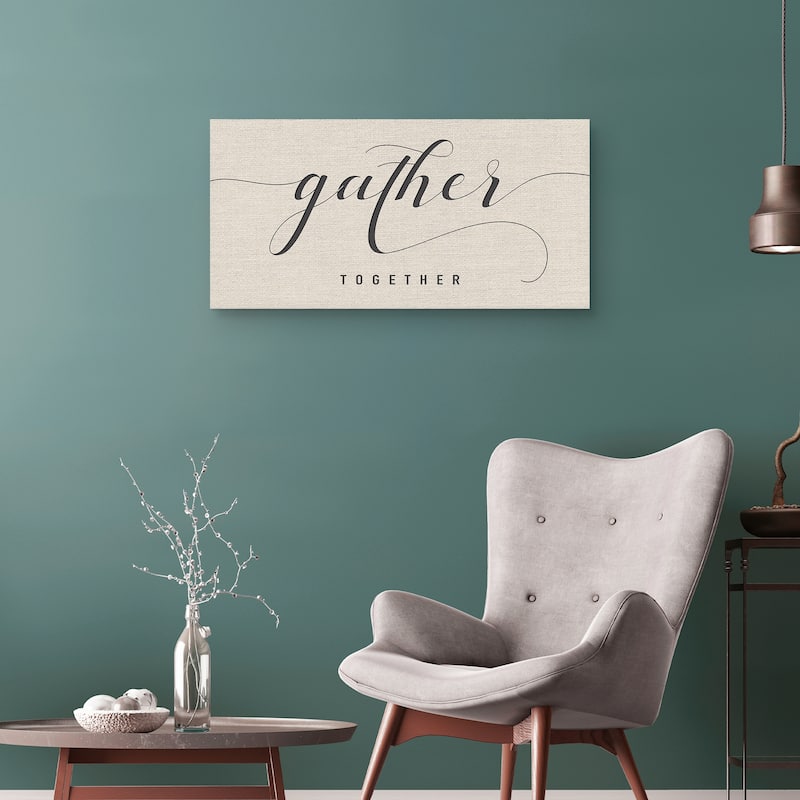 Gather Together Crop Canvas Art Print