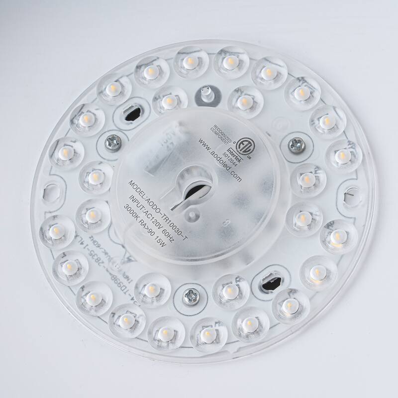 Integrated LED Brown Paper Rope Woven Shade with Opal Glass Flush Mount Ceiling Light - W12" × D12" × H3.2"