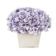 preview thumbnail 16 of 20, Faux Hydrangea in White Washed Wood Cube Planter