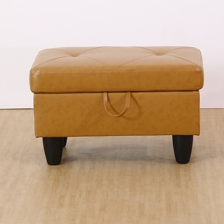 Acroma Ginger Rectangle Living Room Ottoman Foot Rest Stool