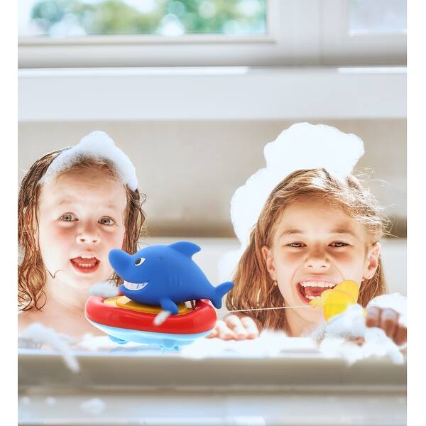 TB® Kids Bath Toys 4 Pcs Bathroom Float Toys Set Baby Wind Up Bath Toys Bpa Free Bath Toy For Baby Kids Toddler Shower And Swimming Pool