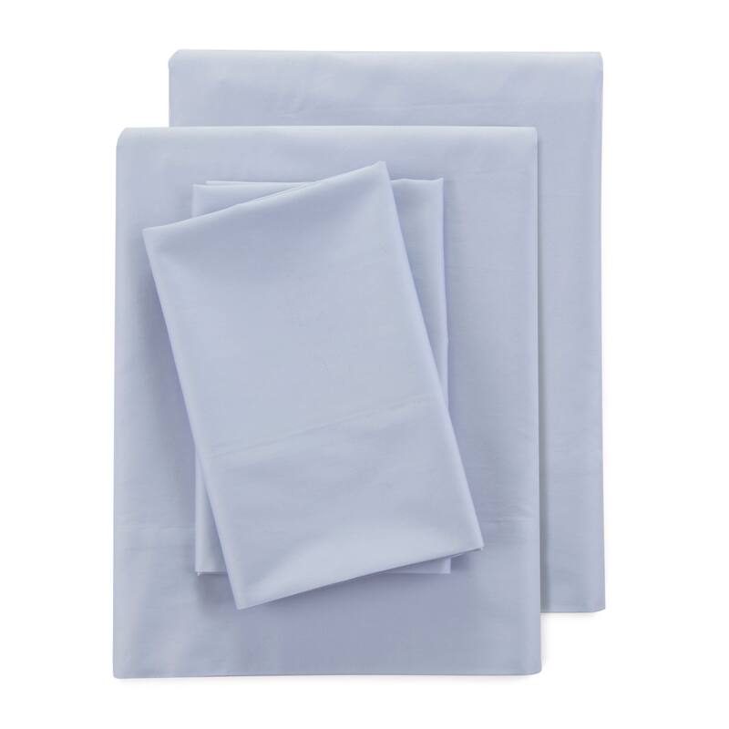 Clean Design Home x Martex 400 Thread Count Blue Sheet Set - California King - Blue