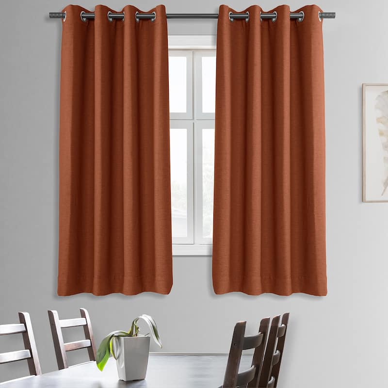 Exclusive Fabrics Bellino 63 In Grommet Room Darkening Curtain Panel (1 Panel) - 50 x 63