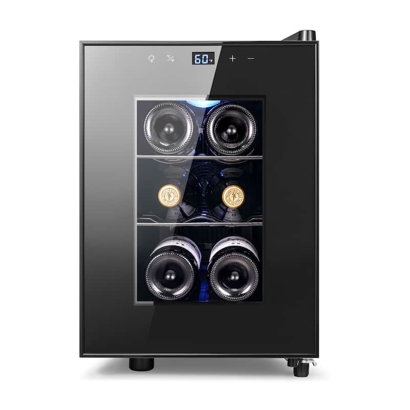 Yeego 6 Bottle Wine Refrigerator Mini Cooler