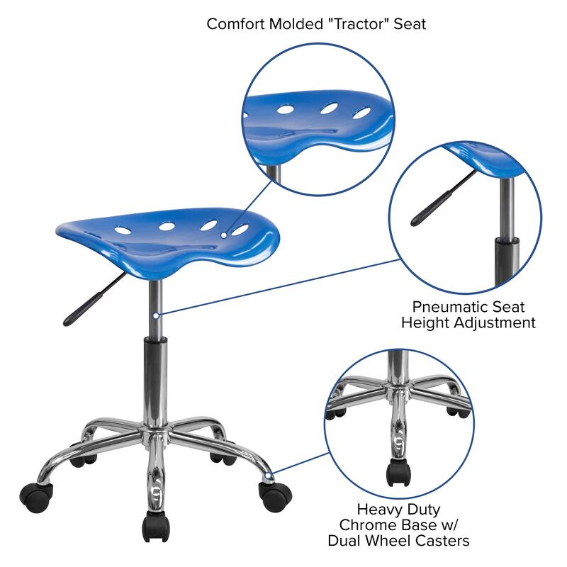 Vibrant Colored Tractor Stool