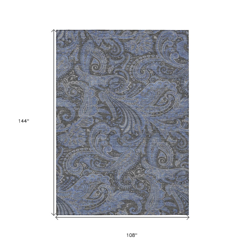 HomeRoots Paisley Transitional Rectangle Outdoor Rug