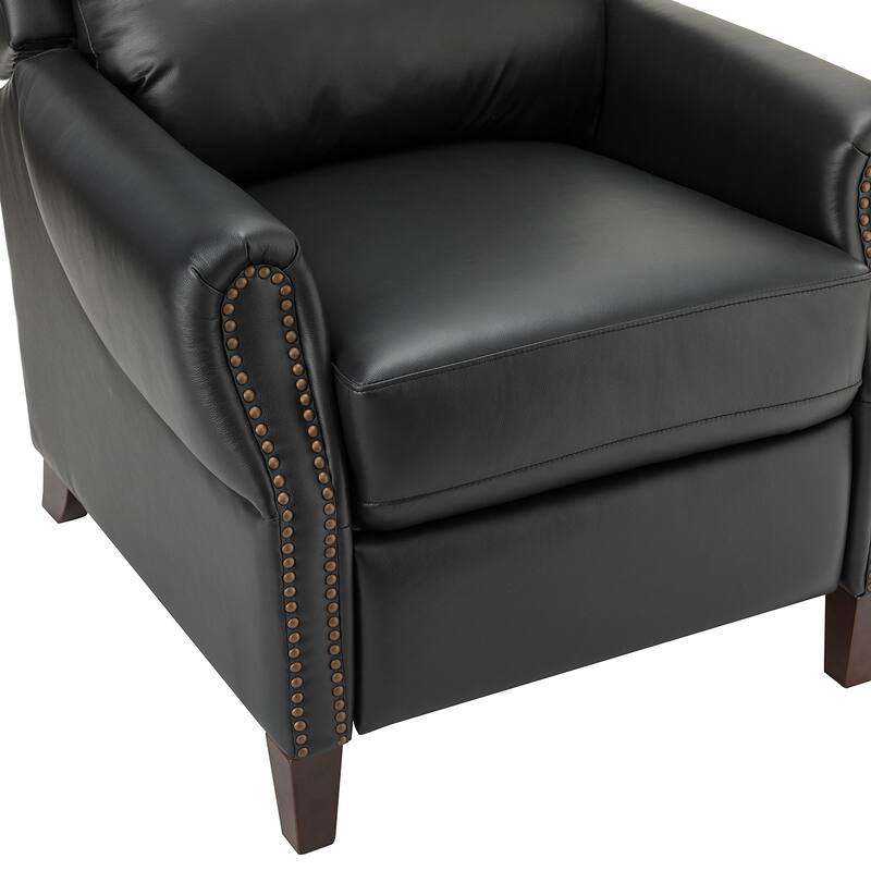 Alicia 32.68" Wide Genuine Leather Manual Recliner