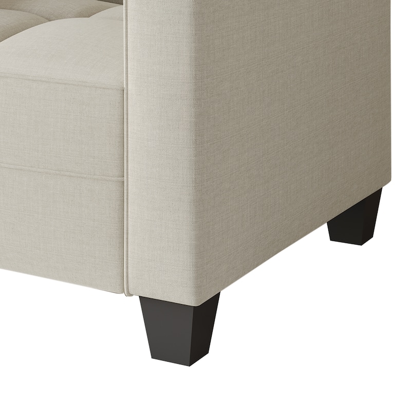 CraftPorch Chic Modern Linen Upholstered Chair
