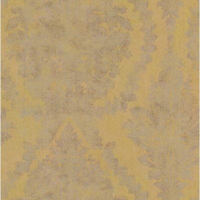 Steward, Charleston Damask Wallpaper, 27 in x 27 ft = 60.75 sq ft, Wallpaper Roll