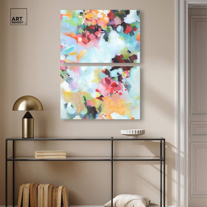 Play of Light Canvas Set of 2 by Art Remedy, Gallery Wrapped