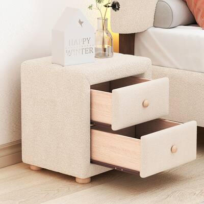 Bedroom Bedside Table Nightstand With 2 Drawers