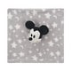 preview thumbnail 2 of 2, Lambs & Ivy Disney Baby Mickey Mouse Gray Stars Security Blanket/Lovey