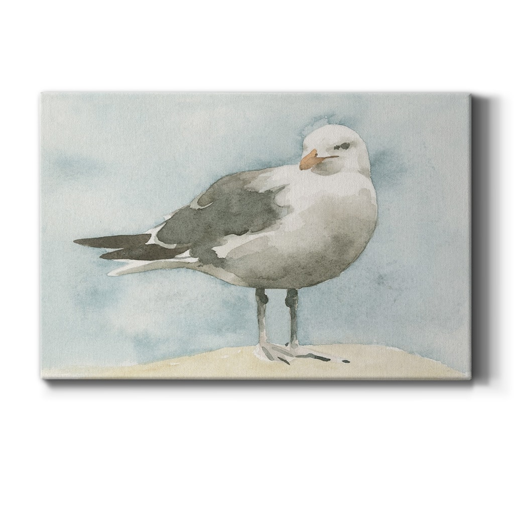 Simple Seagull I Premium Gallery Wrapped Canvas - Ready to Hang
