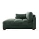 preview thumbnail 129 of 174, 41" W Plush Corduroy Chaise Lounge with Pillows