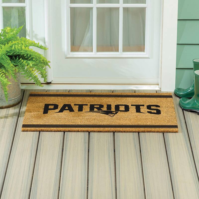 New England Patriots Monochrome Indoor/Outdoor Coir Door Mat