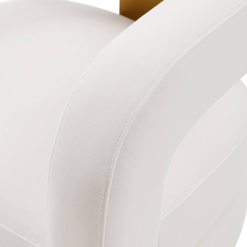 Manhattan Comfort Amirah Velvet Lounge Chair