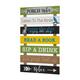 Glitzhome 36"H Oversized Rustic Wooden Slats Porch Rules Sign Wall Sign