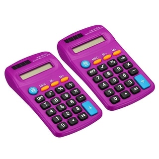 2Pcs Small Pocket Calculator 8 Digit Display Office Handheld