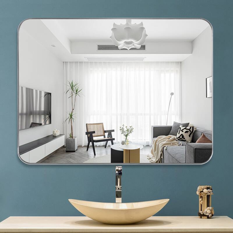 Metal Famed Full Length Bathroom Wall Mirror
