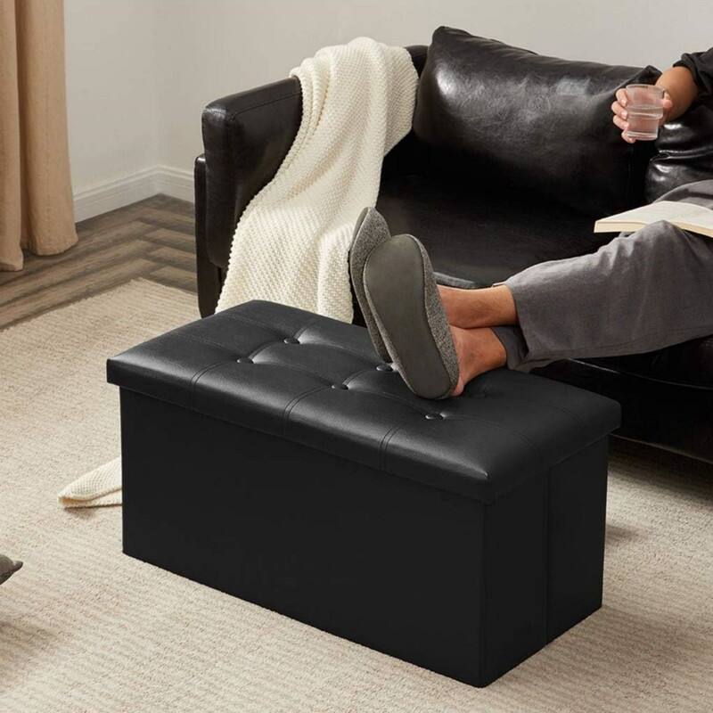 30 inches Folding Storage Ottoman 80L