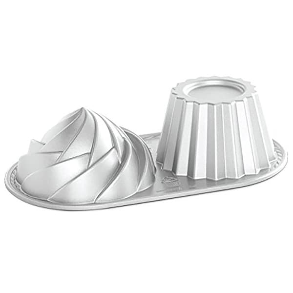 Nordicware Pro Cast Cute Jumbo Cupcake Non-Stick Baking Pan, Gray, 6 Cups. Opens flyout.