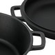 preview thumbnail 5 of 5, MegaChef 10.5 Inch 2-in-1 Pre-Seasoned Cast Iron Skillet and Fry Pan Set