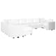 Option 9 Seater Sectional With 2 Ottoman,Bright White