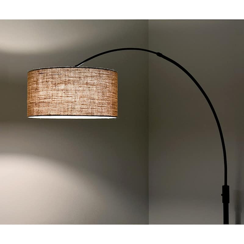 Orbita 82-In Retractable Arch Dimmable Floor Lamp include with15W LED Bulb