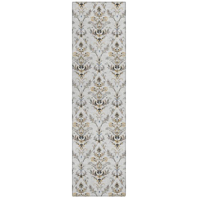 Machine Washable Indoor/ Outdoor Traditional Marrakesh Chantille Rug