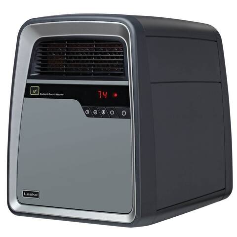 Lasko Portable Casters Cool Touch Electric Infrared Quartz Space Heater 6101 - 22.6