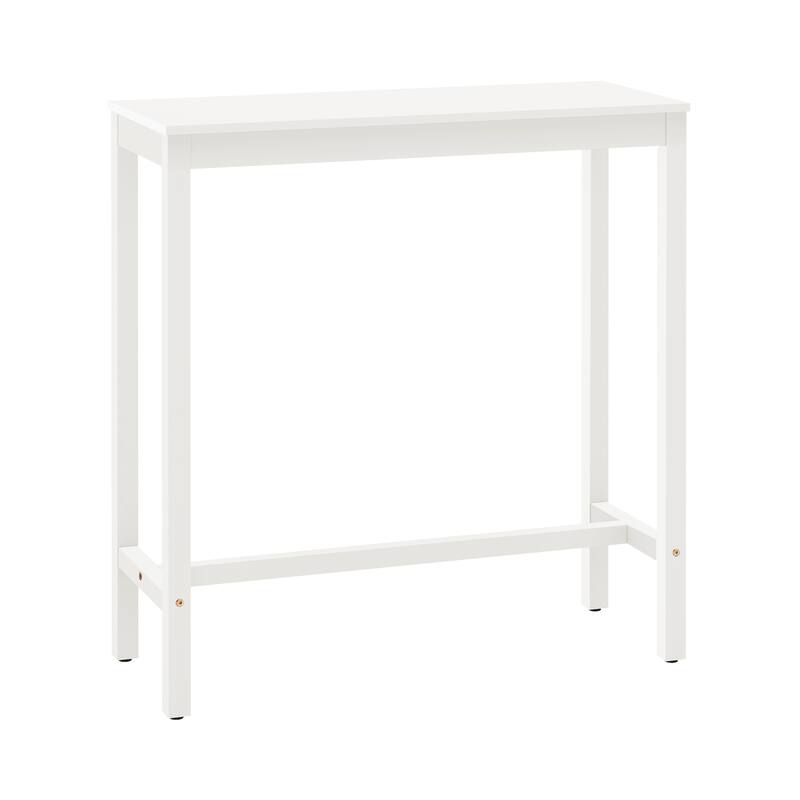 Casual 38 in. Outdoor & Indoor Rectangular Patio Bar Table Wood Dining Table