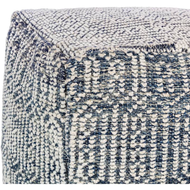 Umair Detailed Geometric Boho Pouf