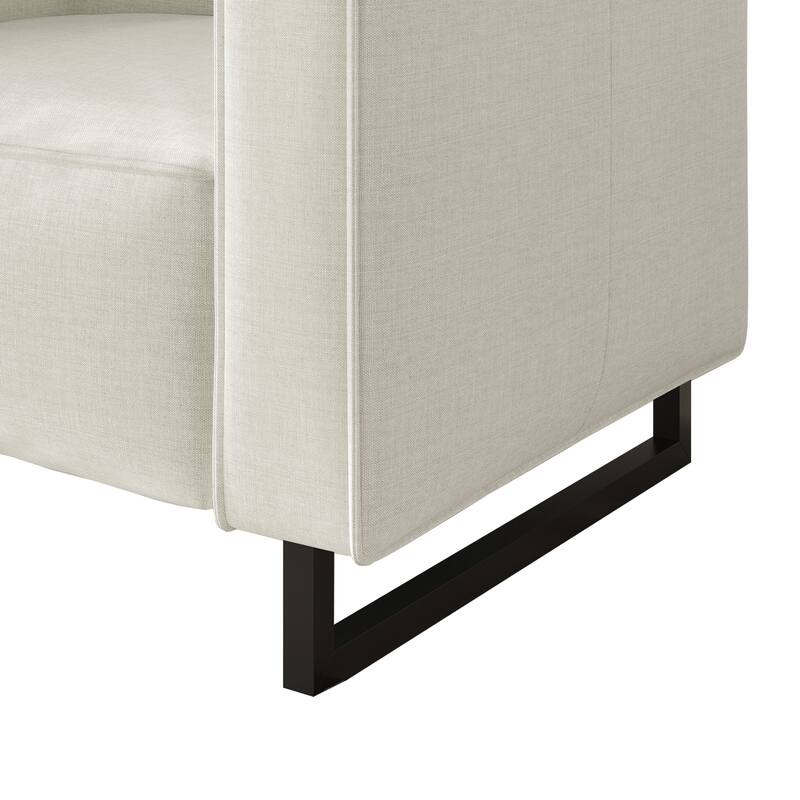 CraftPorch Mid Century Modern Upholstered Loveseat