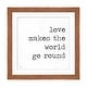 preview thumbnail 11 of 18, iCanvas "Love Makes The World Go Round" by Jaxn Blvd. Walnut - 16x16x1