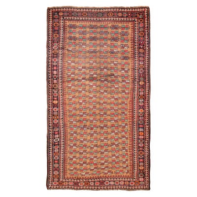 ECARPETGALLERY Hand-knotted Melis Light Brown Wool Rug - 5'2 x 9'5