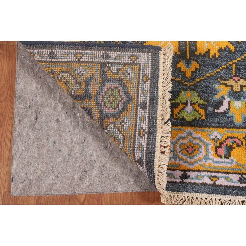 Blue Heriz Serapi Indian Foyer Rug Hand-Knotted Wool Carpet - 3'1"x 5'1"