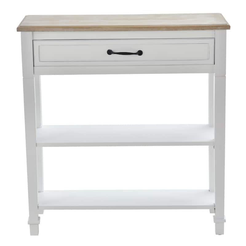 HOMCOM Retro-Styled Sofa Console Entry Hallway Table with Multifunctional Design, Durable Build, & Large Storage