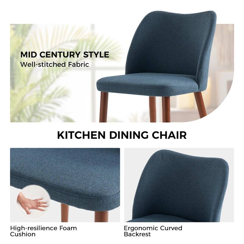 Melisa Solid Wood Dining Chair Set of 4 by HULALA HOME