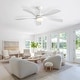 preview thumbnail 103 of 118, Sofucor 45/52 Inch Ceiling Fan with Remote & Lights Quiet DC Motor 5 Blade High CFM Modern Fan